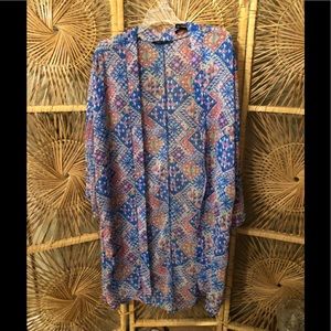 Honey Punch pink/Blue Kimono Size L